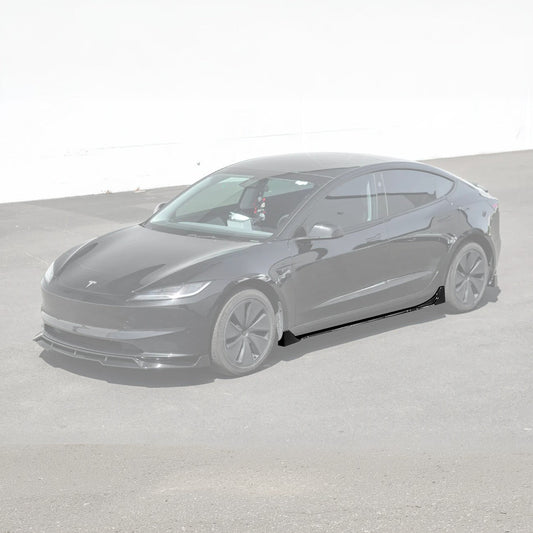 2024-Up Tesla Model 3 Track Style Side Skirts Rocker Panel image 2