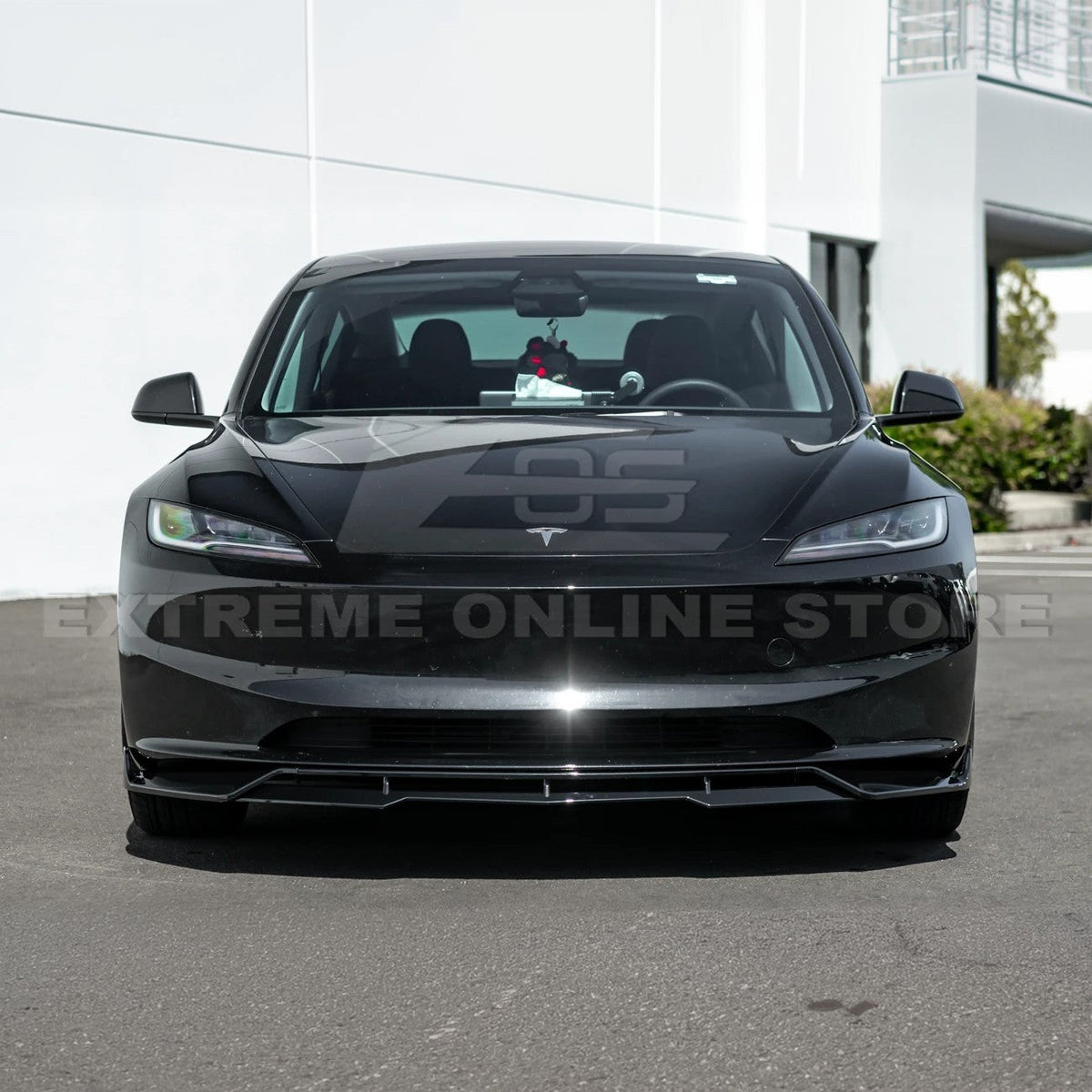 2024-Up Tesla Model 3 Performance Style Front Bumper Lip Splitter image 5