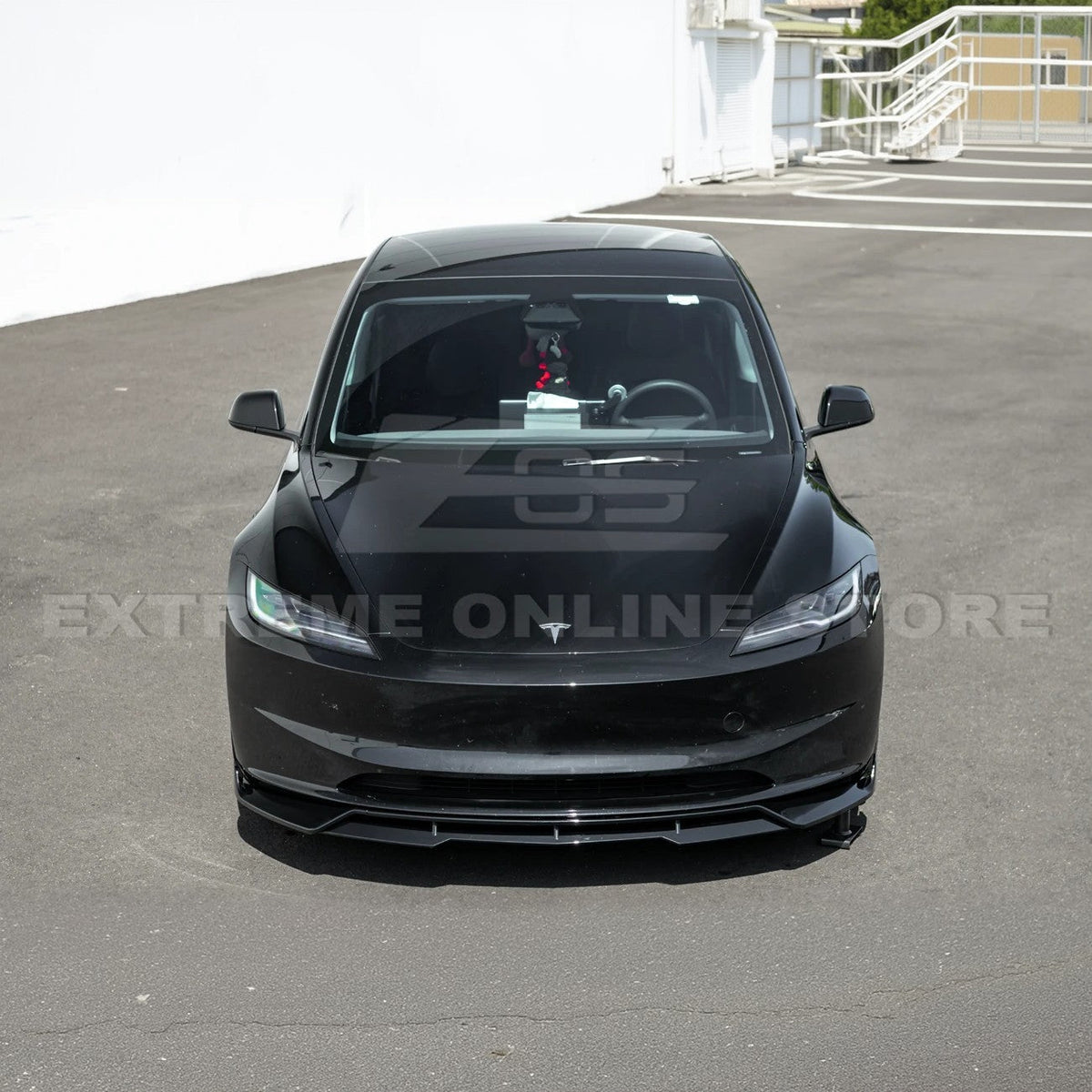 2024-Up Tesla Model 3 Performance Style Front Bumper Lip Splitter image 6