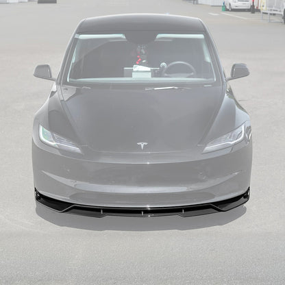 2024-Up Tesla Model 3 Performance Style Front Bumper Lip Splitter image 2