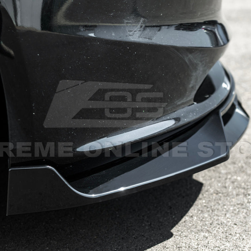 2024-Up Tesla Model 3 Performance Style Front Bumper Lip Splitter image 8