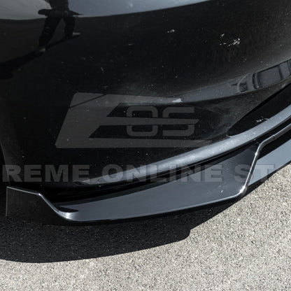 2024-Up Tesla Model 3 Performance Style Front Bumper Lip Splitter image 9