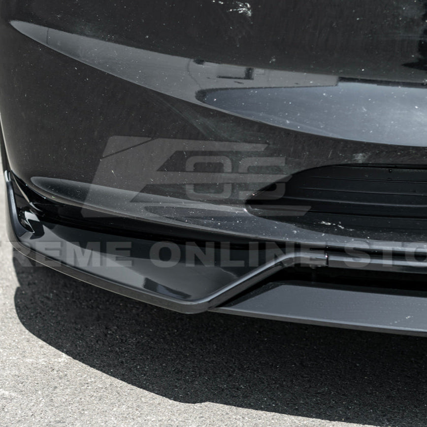 2024-Up Tesla Model 3 Performance Style Front Bumper Lip Splitter image 11