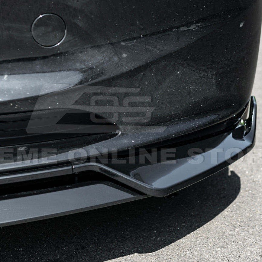 2024-Up Tesla Model 3 Performance Style Front Bumper Lip Splitter image 13