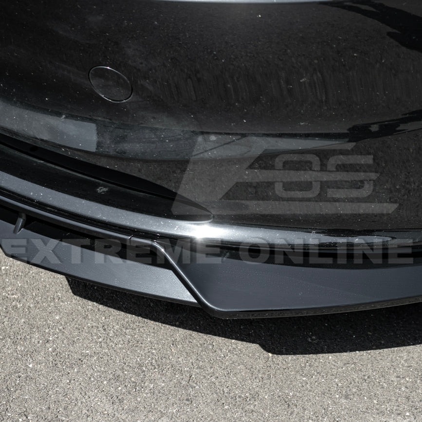 2024-Up Tesla Model 3 Performance Style Front Bumper Lip Splitter image 14