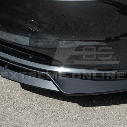2024-Up Tesla Model 3 Performance Style Front Bumper Lip Splitter image 14