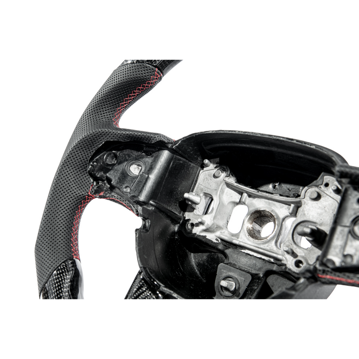 2015-23 Challenger Carbon Fiber Peforated Leather Steering Wheel image 11