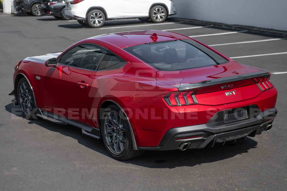 2024+ Ford Mustang DRY CARBON FIBER License Plate Backing image 4