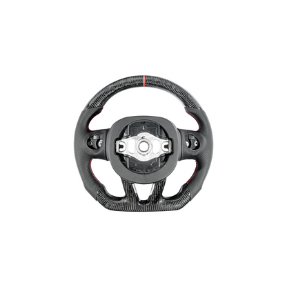 2014-21 Jeep Grand Cherokee Carbon Fiber Peforated Leather Steering Wheel image 3