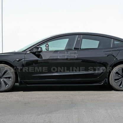 2024-Up Tesla Model 3 Performance Style Side Skirts Rocker Panel Pair image 6