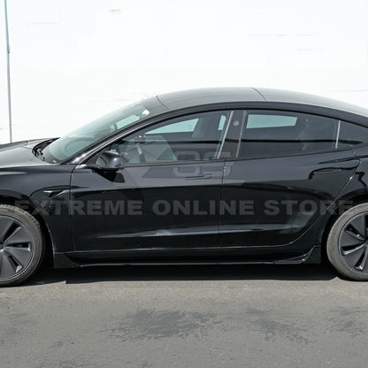 2024-Up Tesla Model 3 Track Style Side Skirts Rocker Panel image 5
