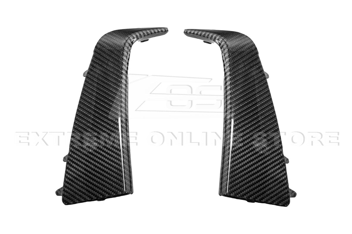 Chevrolet Corvette C7 ZR1 DRY CARBON FIBER Bumper Vent Brows Insert image 13