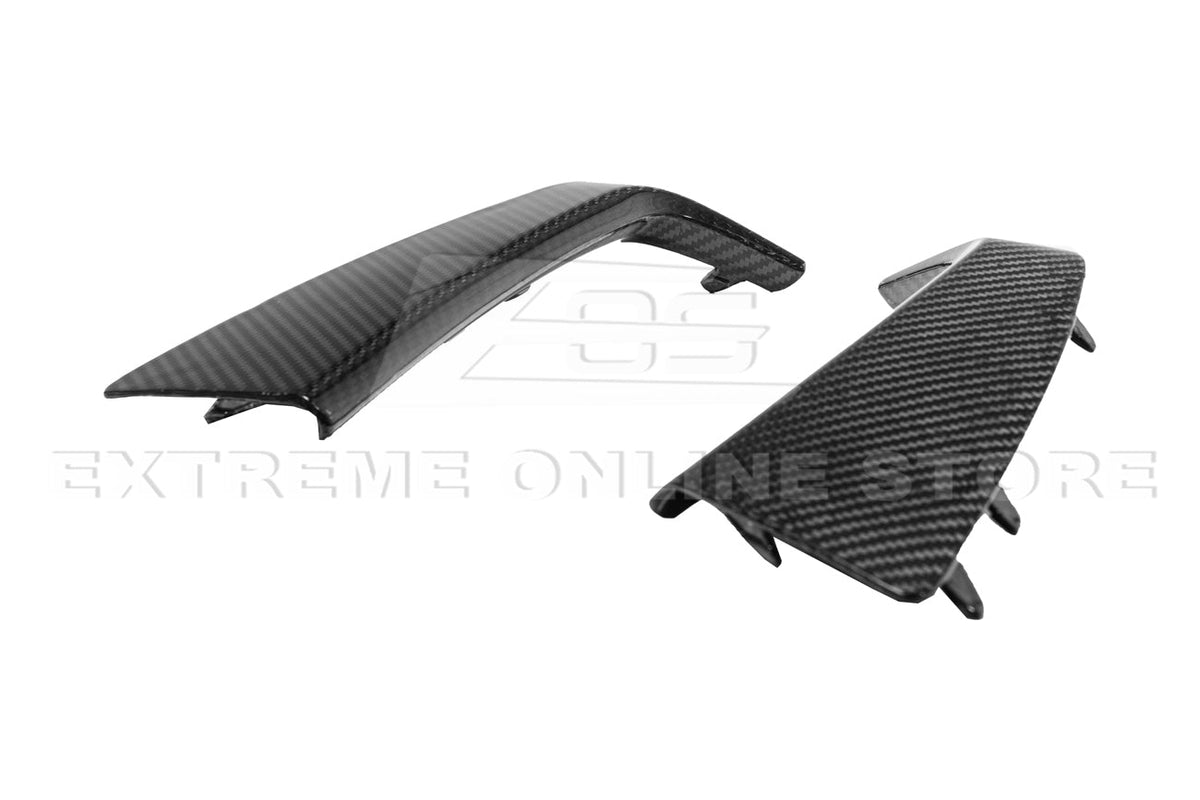 Chevrolet Corvette C7 ZR1 DRY CARBON FIBER Bumper Vent Brows Insert image 11