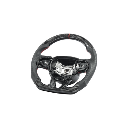 2015-Up Durango Carbon Fiber Peforated Leather Steering Wheel image 17
