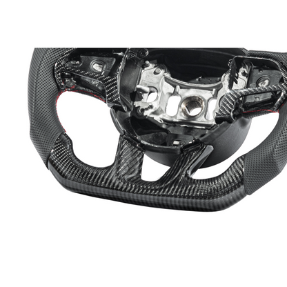 2014-21 Jeep Grand Cherokee Carbon Fiber Peforated Leather Steering Wheel image 22