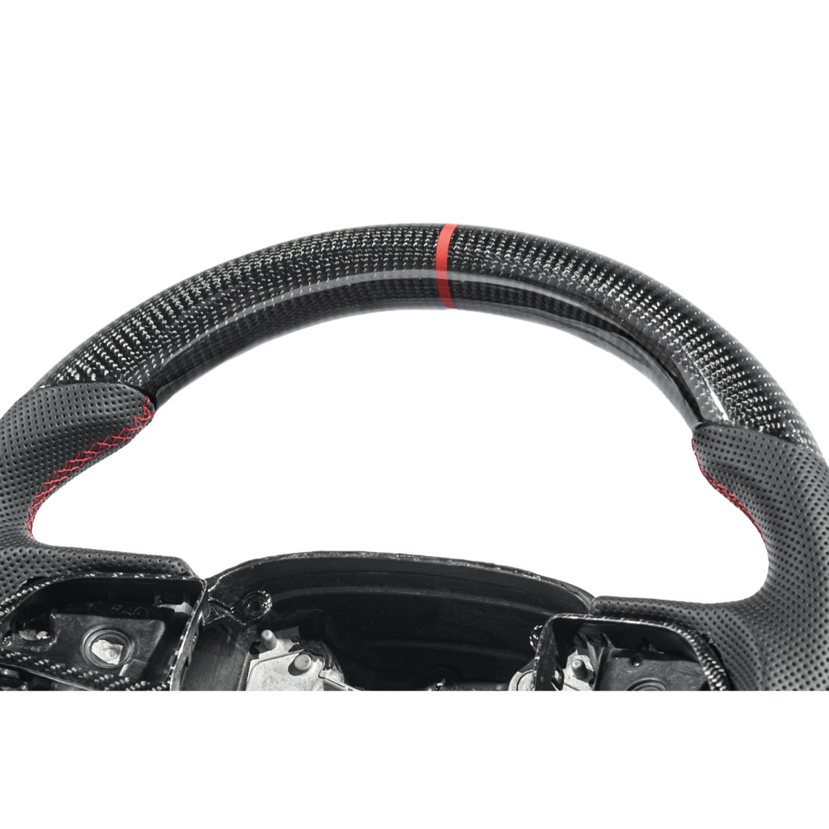 2015-Up Durango Carbon Fiber Peforated Leather Steering Wheel image 20