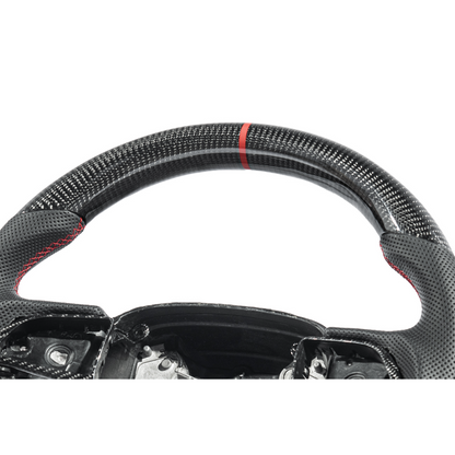 2015-Up Durango Carbon Fiber Peforated Leather Steering Wheel image 20