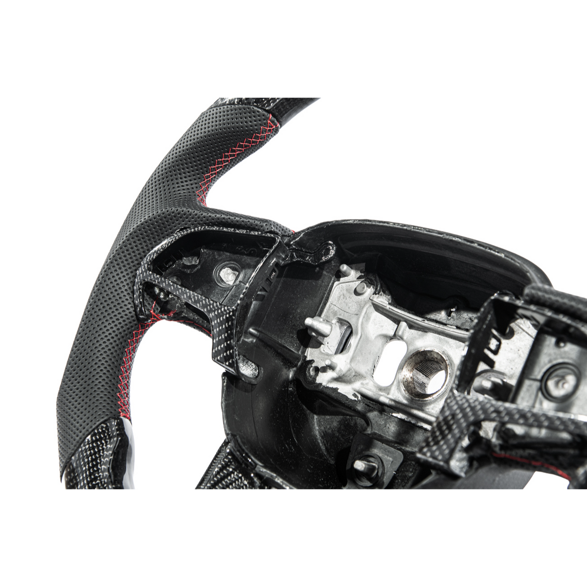 2014-21 Jeep Grand Cherokee Carbon Fiber Peforated Leather Steering Wheel image 21