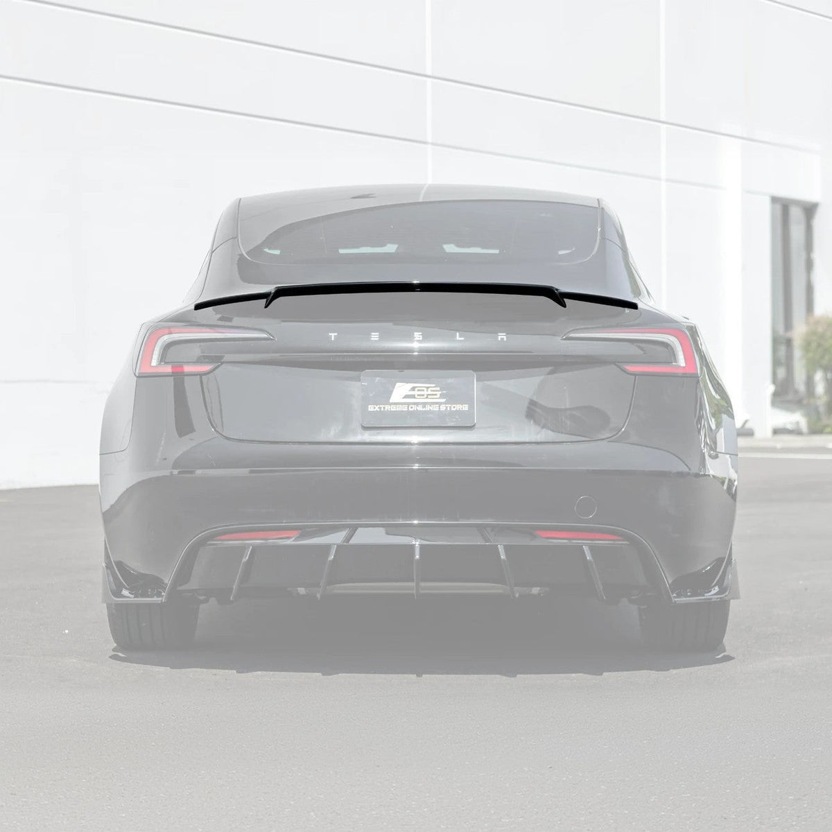 2024-Up Tesla Model 3 Performance Style Rear Trunk Wing Spoiler image 2