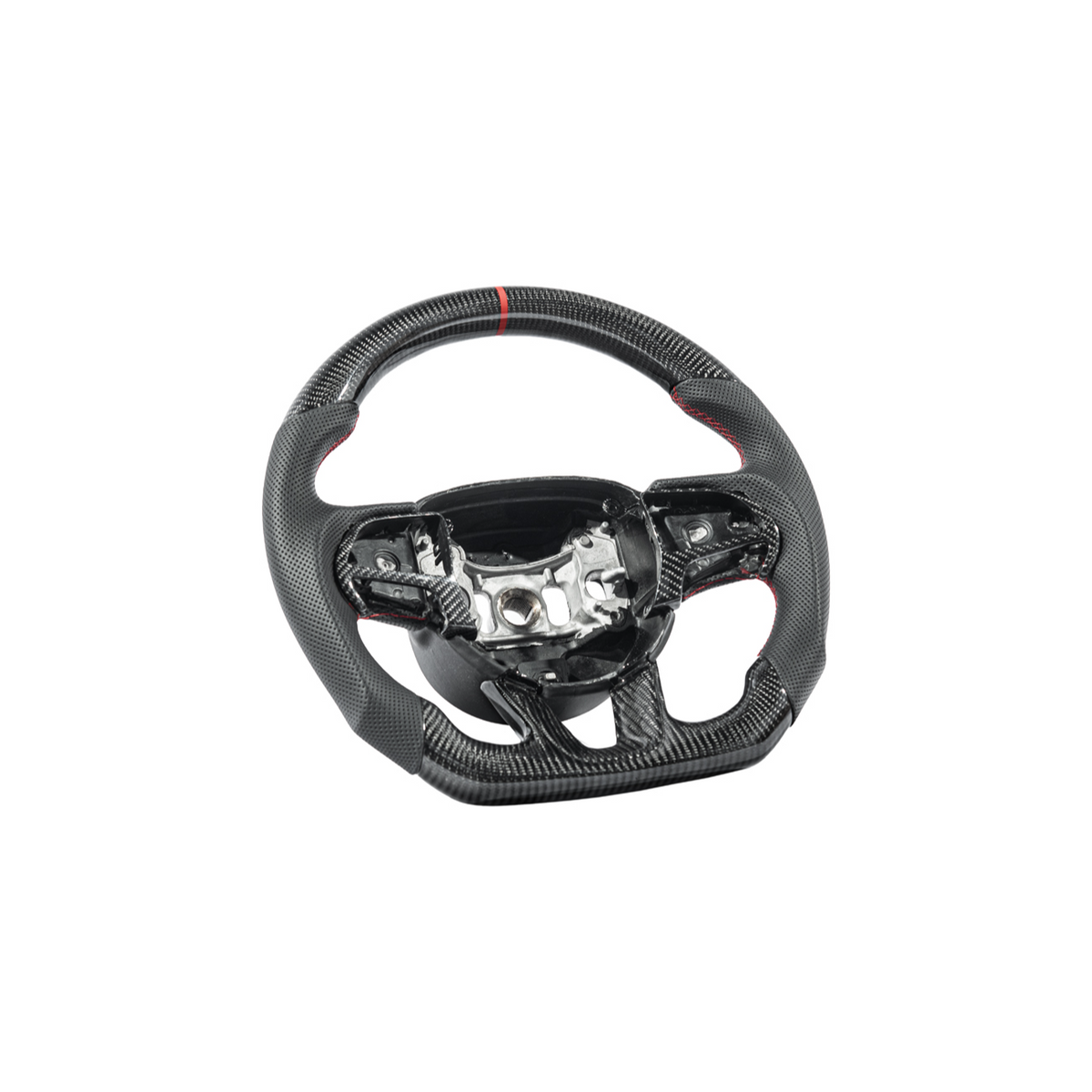 2015-Up Durango Carbon Fiber Peforated Leather Steering Wheel image 14