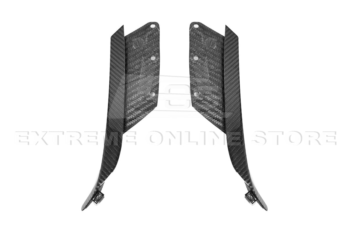 Corvette C7 Z06 DRY CARBON FIBER Side Rocker Panel Brake Scoop Vent Covers image 7