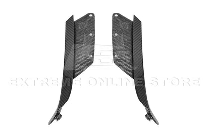 Corvette C7 Z06 DRY CARBON FIBER Side Rocker Panel Brake Scoop Vent Covers image 7