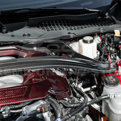 2024-Up Ford Mustang S650 Dark Horse Dry Carbon Fiber Engine Strut Brace Tower Bar image 7
