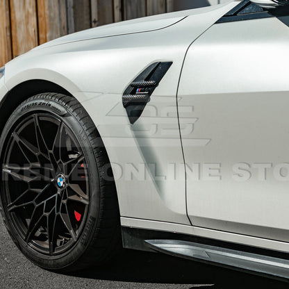 2021-Up BMW G82 G83 M4 Factory Replacement CARBON FIBER Side Fender Vent Covers image 5