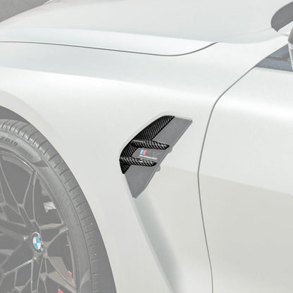 2021-Up BMW G82 G83 M4 Factory Replacement CARBON FIBER Side Fender Vent Covers image 1
