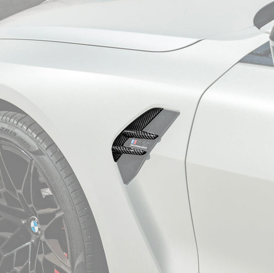 2021-Up BMW G82 G83 M4 Factory Replacement CARBON FIBER Side Fender Vent Covers image 1
