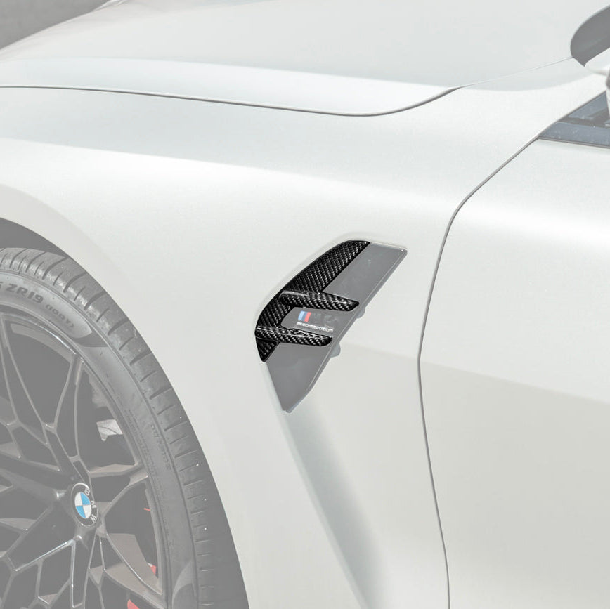 2021-Up BMW G82 G83 M4 Factory Replacement CARBON FIBER Side Fender Vent Covers image 3