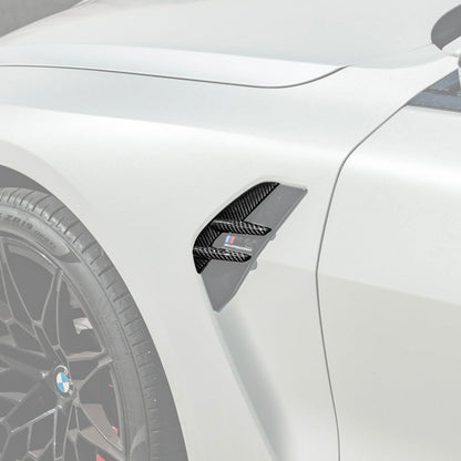 2021-Up BMW G82 G83 M4 Factory Replacement CARBON FIBER Side Fender Vent Covers image 3