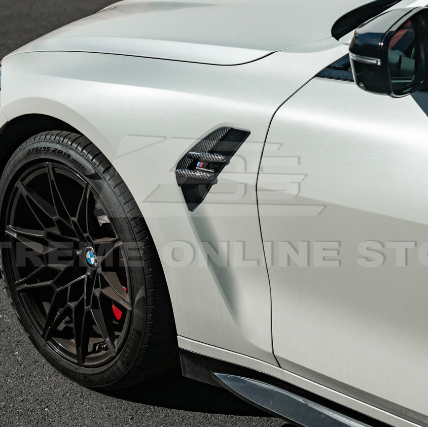 2021-Up BMW G82 G83 M4 Factory Replacement CARBON FIBER Side Fender Vent Covers image 6