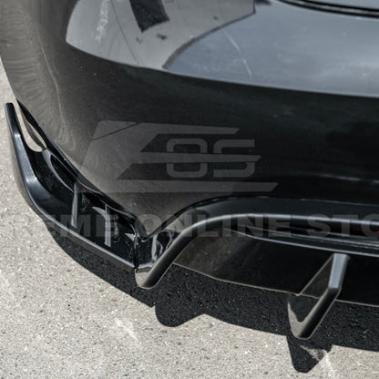 2024-Up Tesla Model 3 Performance Style Rear Bumper Diffuser Lip image 12