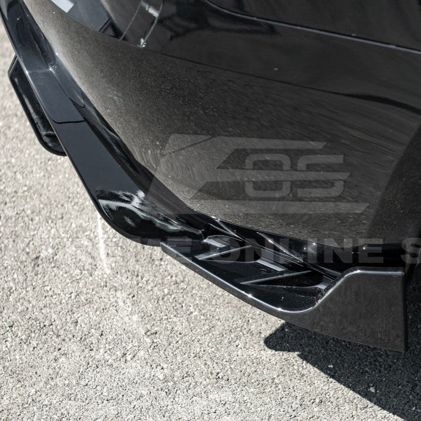 2024-Up Tesla Model 3 Performance Style Rear Bumper Diffuser Lip image 15