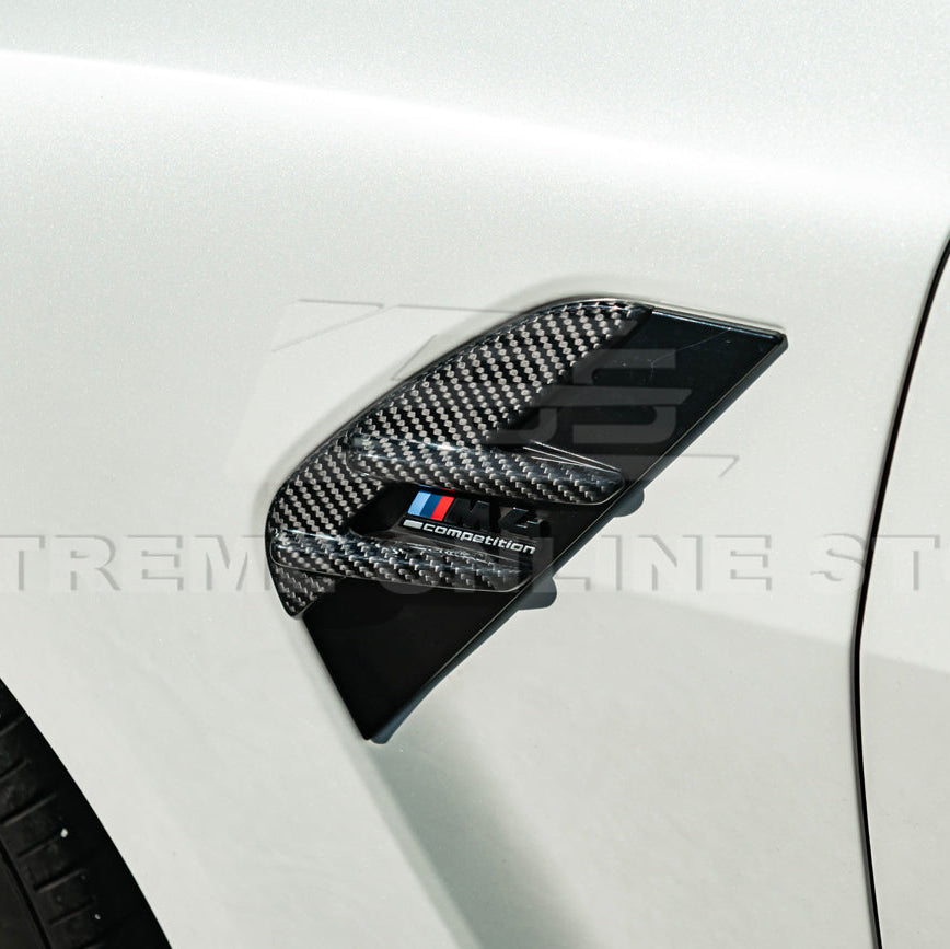 2021-Up BMW G82 G83 M4 Factory Replacement CARBON FIBER Side Fender Vent Covers image 8