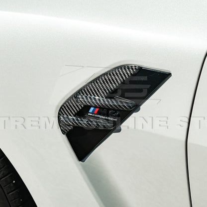 2021-Up BMW G82 G83 M4 Factory Replacement CARBON FIBER Side Fender Vent Covers image 8