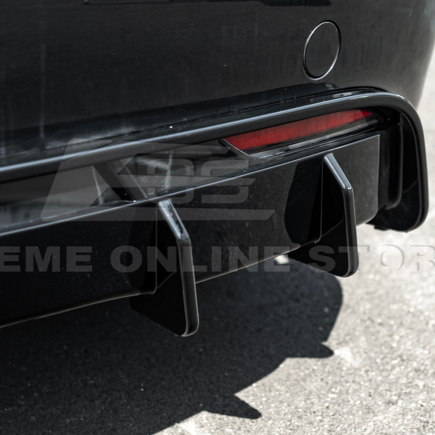 2024-Up Tesla Model 3 Performance Style Rear Bumper Diffuser Lip image 17