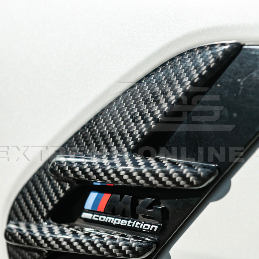 2021-Up BMW G82 G83 M4 Factory Replacement CARBON FIBER Side Fender Vent Covers image 10