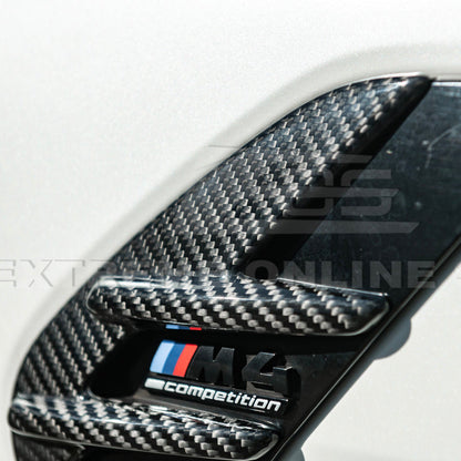 2021-Up BMW G82 G83 M4 Factory Replacement CARBON FIBER Side Fender Vent Covers image 10