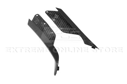 Corvette C7 Z06 DRY CARBON FIBER Side Rocker Panel Brake Scoop Vent Covers image 8