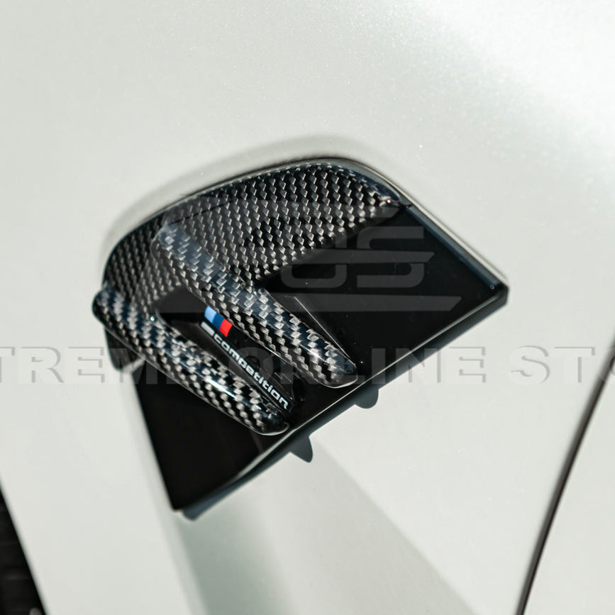 2021-Up BMW G82 G83 M4 Factory Replacement CARBON FIBER Side Fender Vent Covers image 11