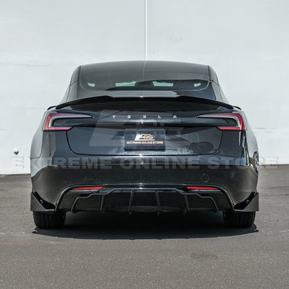2024-Up Tesla Model 3 Track Style Rear Trunk Wing Spoiler image 6
