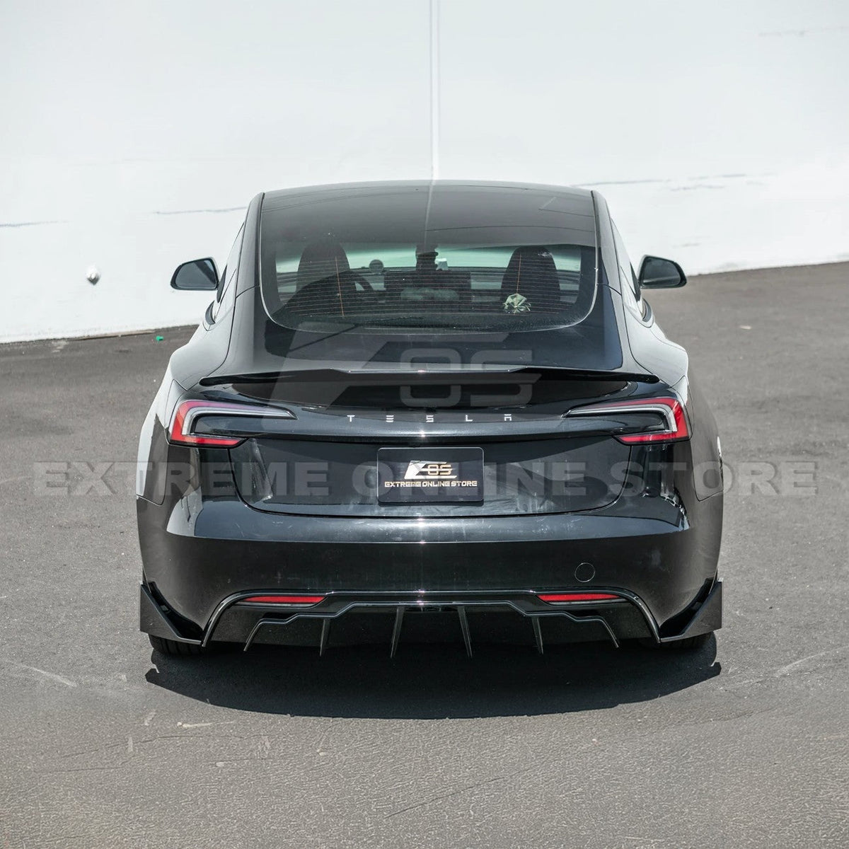 2024-Up Tesla Model 3 Track Style Rear Trunk Wing Spoiler image 7