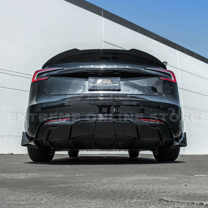 2024-Up Tesla Model 3 Track Style Rear Bumper Diffuser Lip image 8