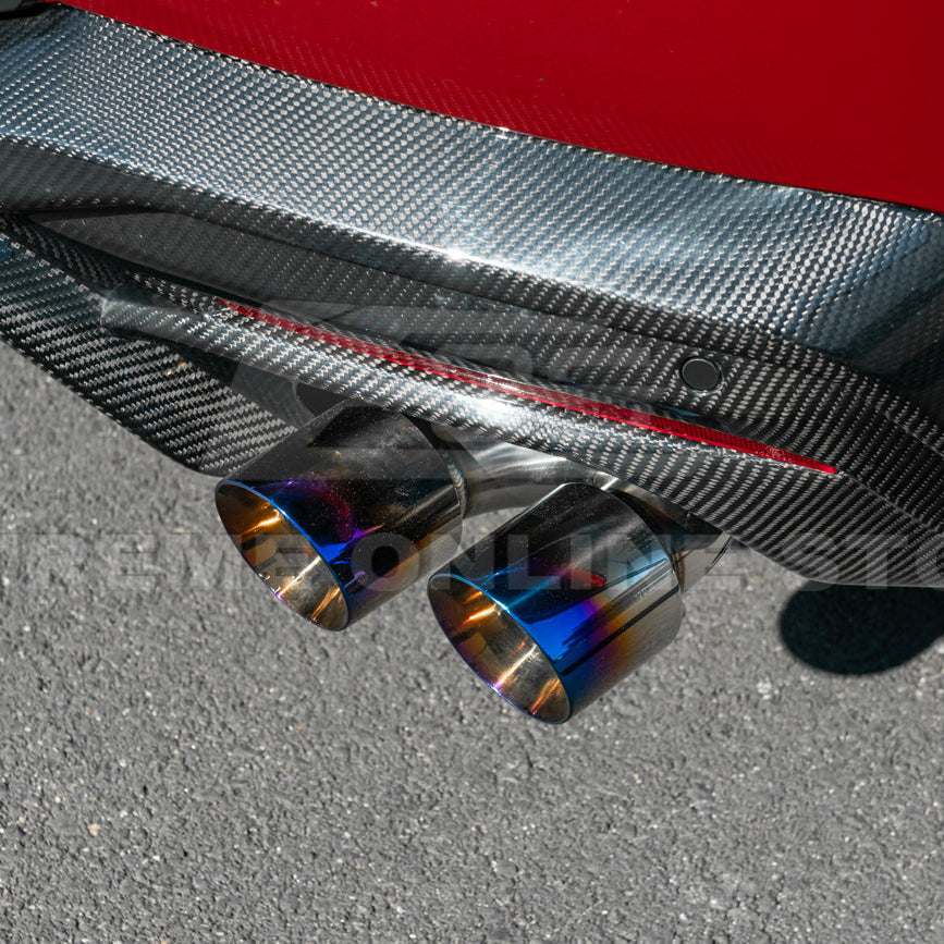 2024+ Ford Mustang V2 Package Carbon Fiber Rear Bumper Diffuser image 54