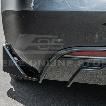 2024-Up Tesla Model 3 Track Style Rear Bumper Diffuser Lip image 13