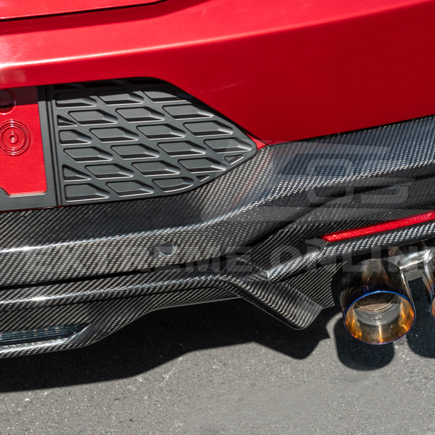 2024+ Ford Mustang V2 Package Carbon Fiber Rear Bumper Diffuser image 56