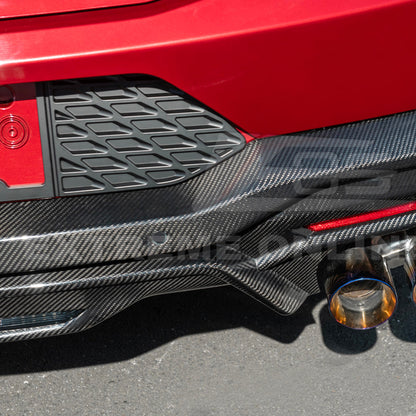 2024+ Ford Mustang V2 Package Carbon Fiber Rear Bumper Diffuser image 56