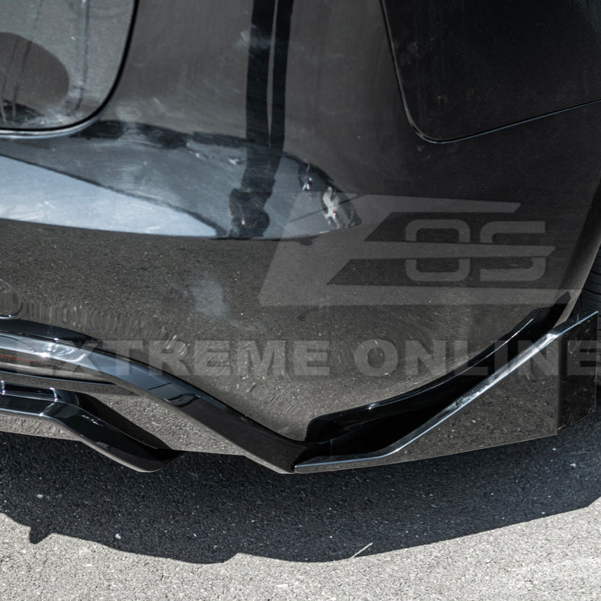 2024-Up Tesla Model 3 Track Style Rear Bumper Diffuser Lip image 19